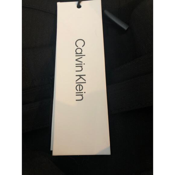 Calvin Klein Women's Size 10 Linen High Waist Crop Pants NEW - Picture 6 of 8